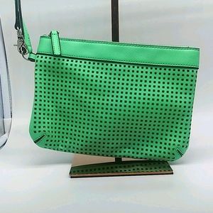 Mint green Banana Republic wristlet